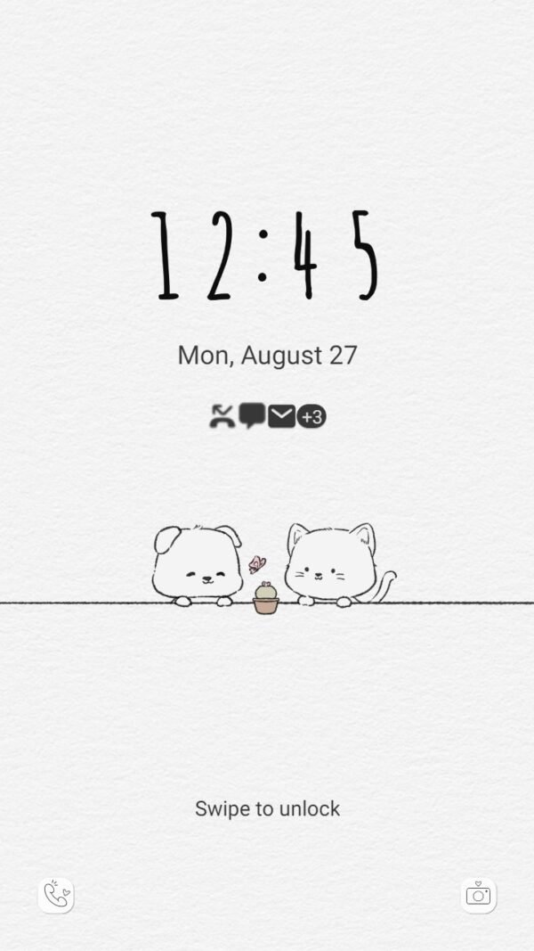 Samsung Themes: ❤️Mun❤️ Cat and Dog in love ~❤️ Premium Theme Official - Image 2