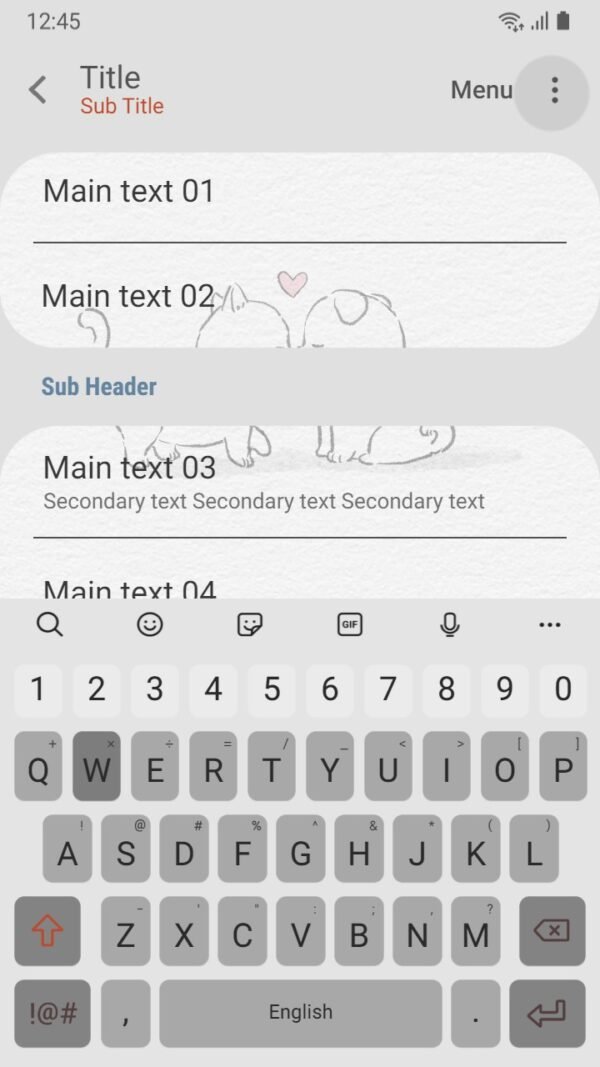 Samsung Themes: ❤️Mun❤️ Cat and Dog in love ~❤️ Premium Theme Official - Image 6