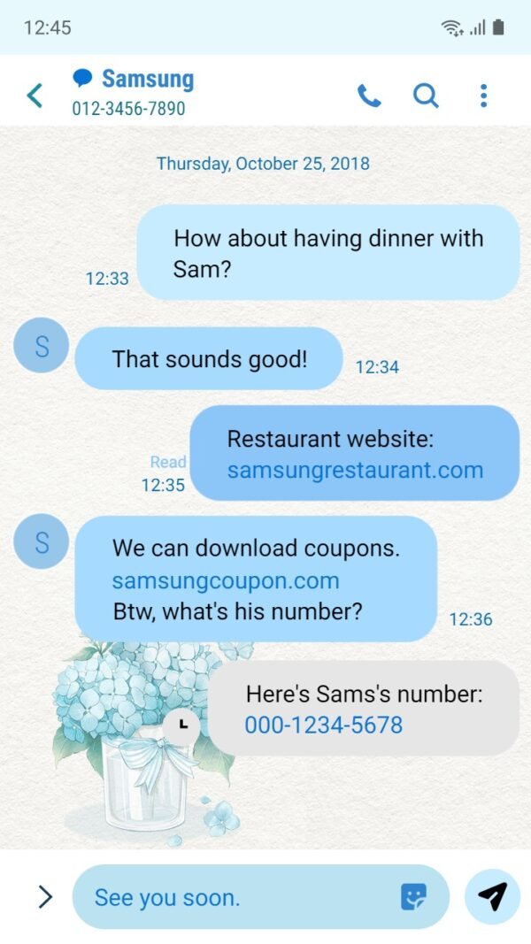 Samsung Themes: ❤️Mun❤️ Blue Hydrangeas ~❤️ Premium Theme Official - Image 4