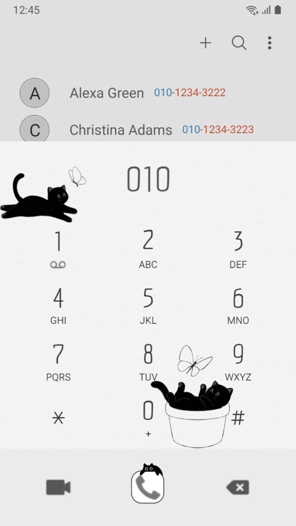 Samsung Themes: ❤️Mun❤️ Cute Black Cat ~❤️ Premium Theme Official - Image 3