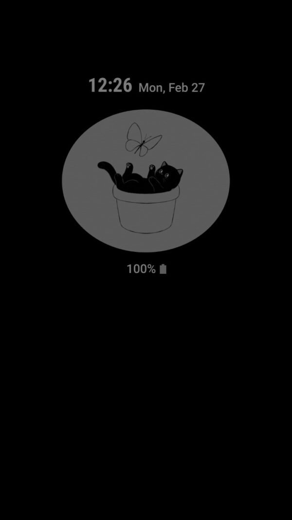 Samsung Themes: ❤️Mun❤️ Cute Black Cat ~❤️ Premium Theme Official - Image 7