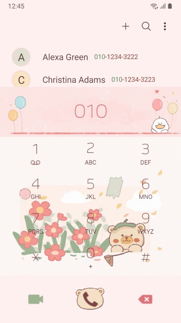 Samsung Themes: ❤️Mun❤️ Lovely notebook ~❤️ Premium Theme Official that features an adorable bear and a cute duck - Image 3