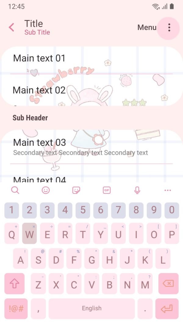 Samsung Themes: ❤️Mun❤️ Pink Phone Y2K ~❤️ Premium Theme has a cute bunny on the screen - Image 6