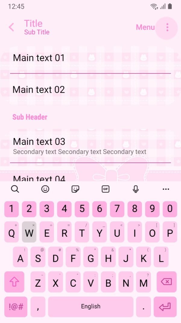 Samsung Themes: ❤️Mun❤️ Pink Bow Tie ~❤️ Premium Theme Lovely pink and white - Image 6