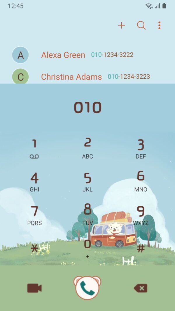 Samsung Themes: ❤️Mun❤️ Bear's Picnic Day Out ~❤️ Premium Theme little bear traveling alone - Image 3