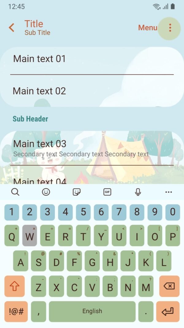 Samsung Themes: ❤️Mun❤️ Bear's Picnic Day Out ~❤️ Premium Theme little bear traveling alone - Image 6