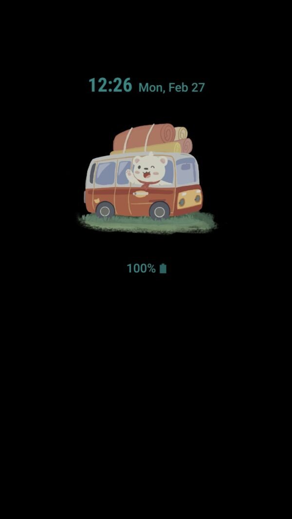 Samsung Themes: ❤️Mun❤️ Bear's Picnic Day Out ~❤️ Premium Theme little bear traveling alone - Image 7