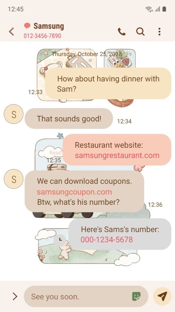 Samsung Themes: ❤️Mun❤️ Bear's Picnic Delight ~❤️ Premium Theme have a cute teddy bear go camping in green hill - Image 4