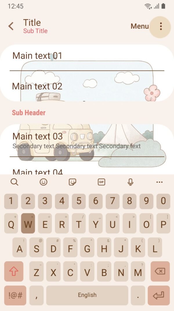Samsung Themes: ❤️Mun❤️ Bear's Picnic Delight ~❤️ Premium Theme have a cute teddy bear go camping in green hill - Image 6