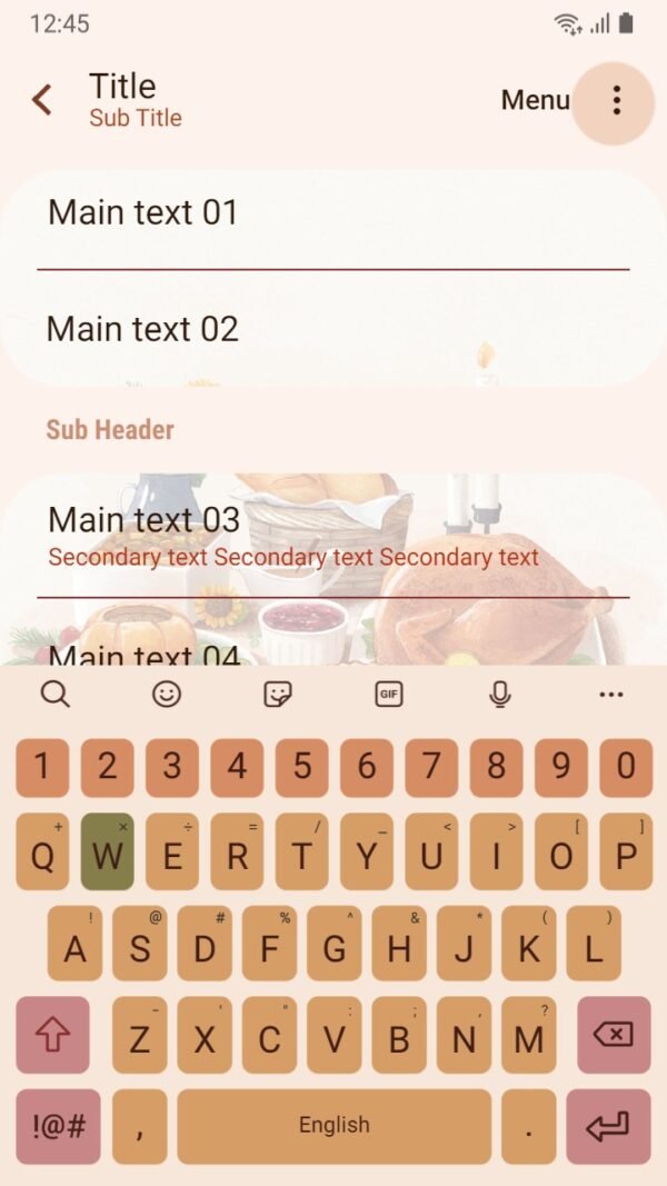 Samsung Themes: ❤️Mun❤️ Thanksgiving dinner ~❤️ Premium Theme a hearty feast at Thanksgiving dinner - Image 6