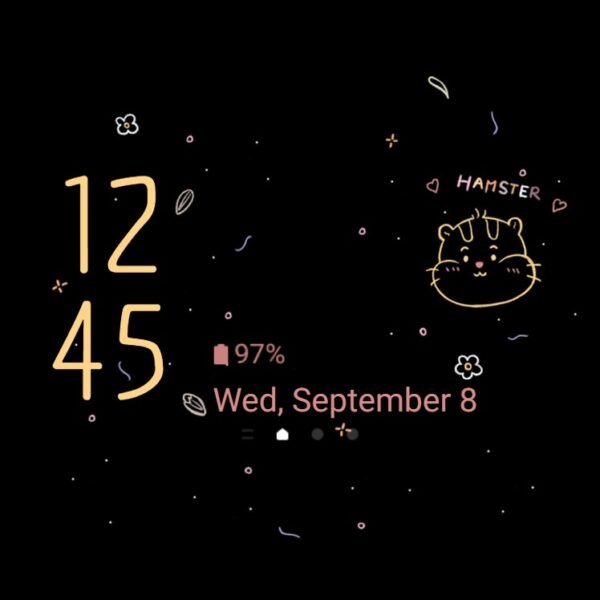 Samsung Themes: ❤️Mun❤️ Black Hamster ~❤️ Premium Theme a touch of black-themed charm - Image 8