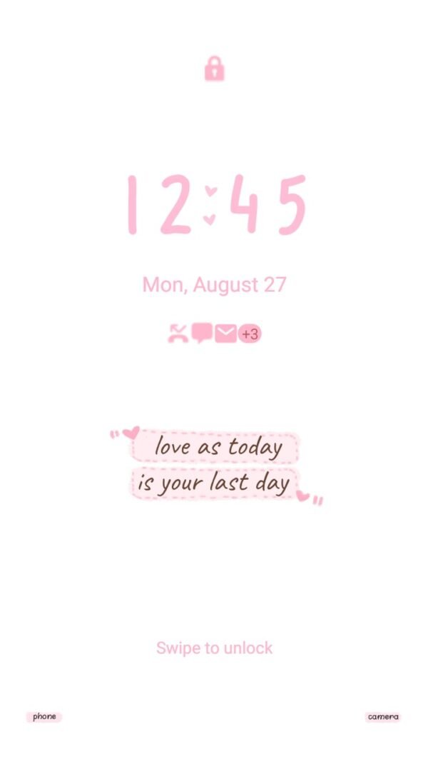 Samsung Themes: ❤️Mun❤️ Simple Love ~❤️ Premium Theme with simple heart - Image 2