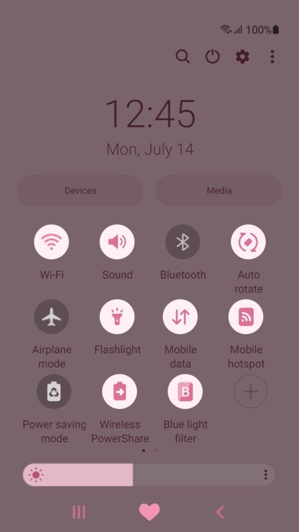 Samsung Themes: ❤️Mun❤️ Pink Heart rate ~❤️ Premium Theme love in every moment - Image 5