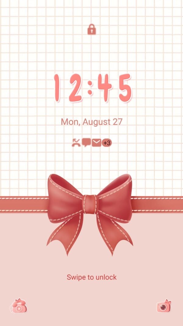 Samsung Themes: ❤️Mun❤️ Lovely Red Ribbon ~❤️ Premium Theme lovely ribbon bow - Image 2