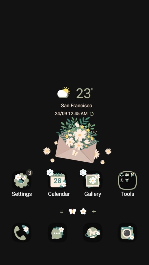 Samsung Themes: ❤️Mun❤️ Daisies Mail ~❤️ Premium Theme lovely flowers