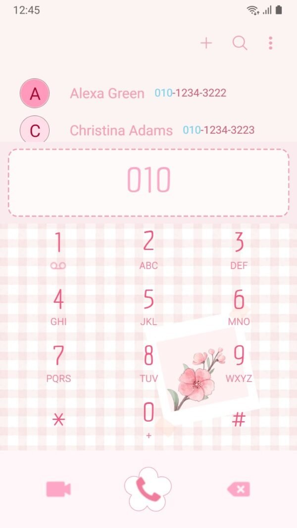 Samsung Themes: ❤️Mun❤️ Pastel Cherry Blossom ~❤️ Premium Theme on a pink checkered background - Image 3