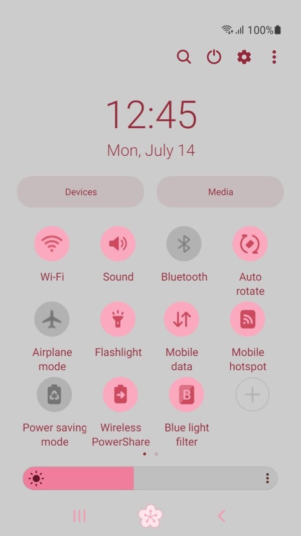 Samsung Themes: ❤️Mun❤️ Pastel Cherry Blossom ~❤️ Premium Theme on a pink checkered background - Image 5