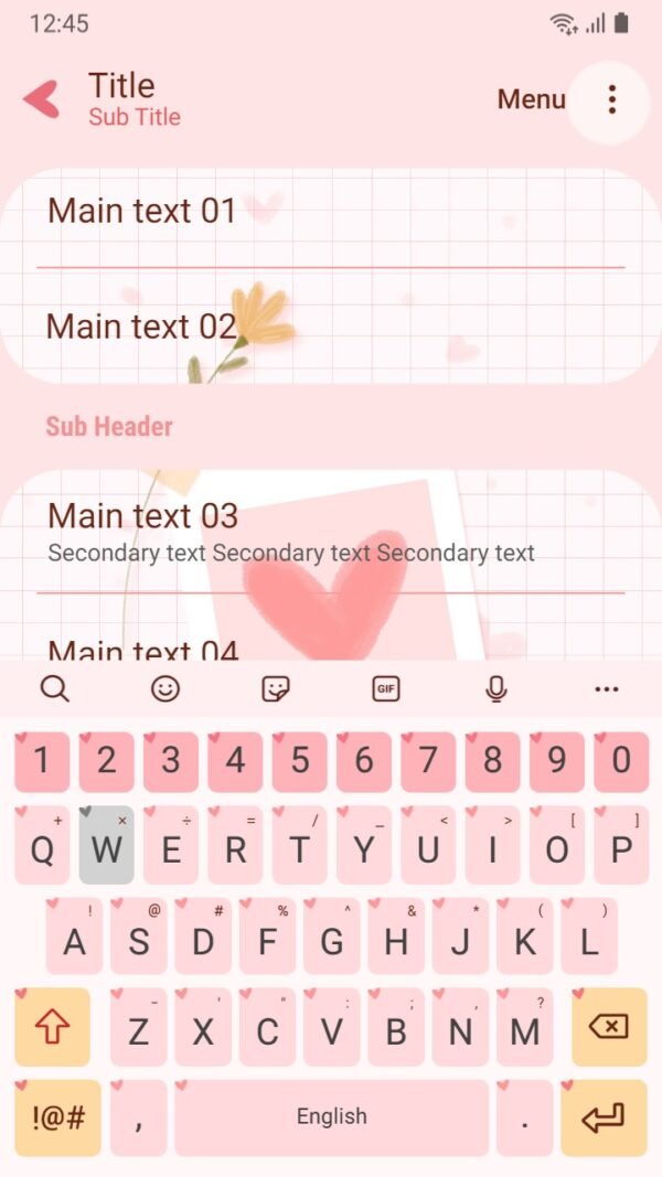 Samsung Themes: ❤️Mun❤️ Pink Love ~❤️ Premium Theme frame picture about cute pink heart - Image 6