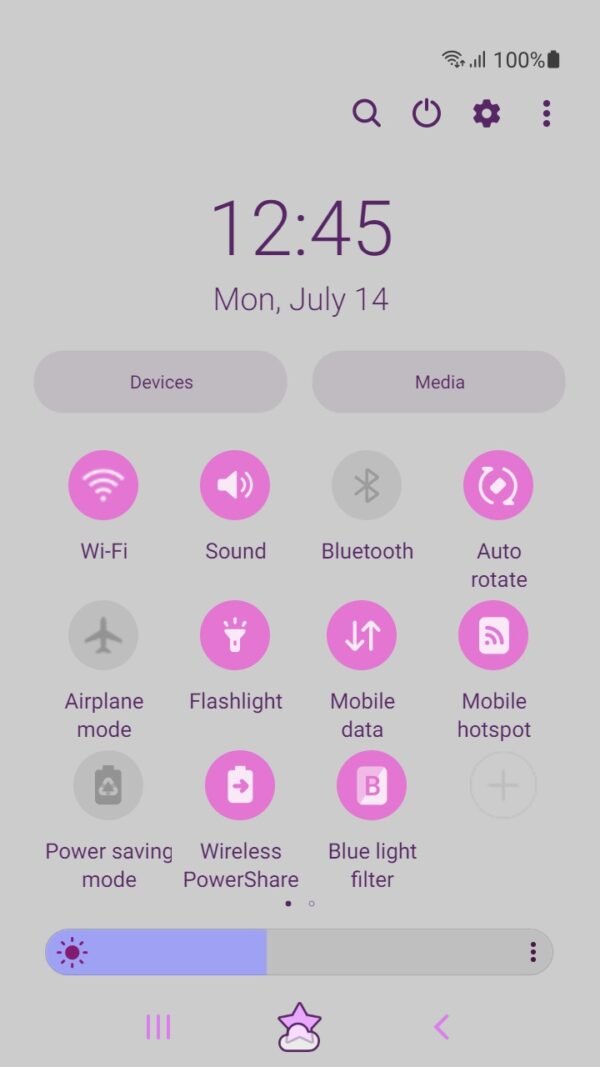 Samsung Themes: ❤️Mun❤️ Pink Star ~❤️ Premium Theme little star on the sky - Image 5