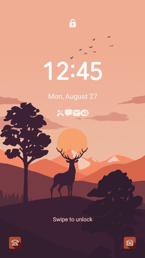 Samsung Themes: ❤️Mun❤️ Summer Sunset ~❤️ Premium Theme wild deer - Image 2