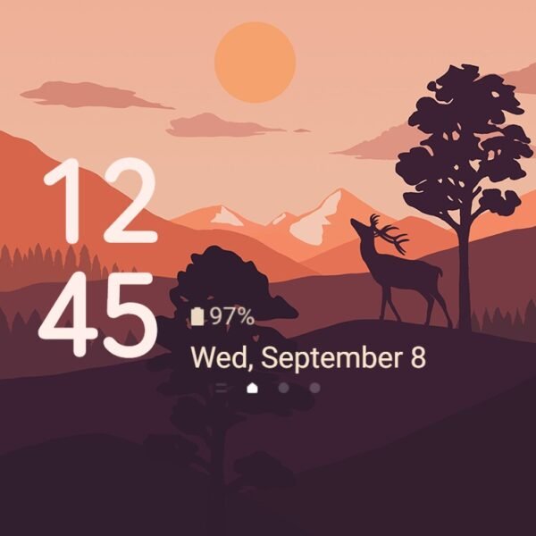 Samsung Themes: ❤️Mun❤️ Summer Sunset ~❤️ Premium Theme wild deer - Image 8