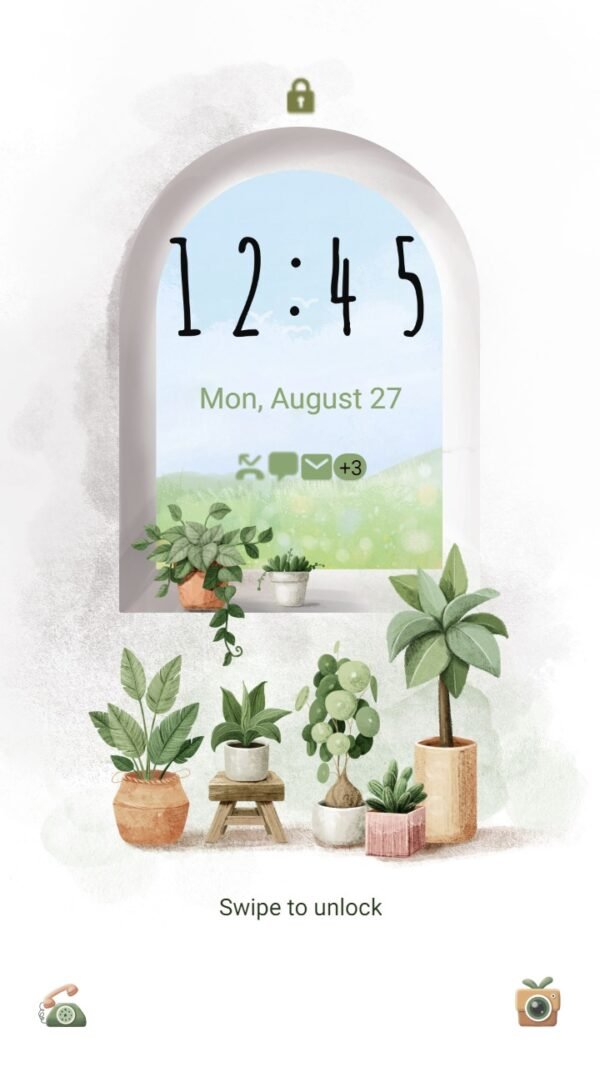 Samsung Themes: ❤️Mun❤️ Vintage Plants ~❤️ Premium Theme lovely green tree - Image 2