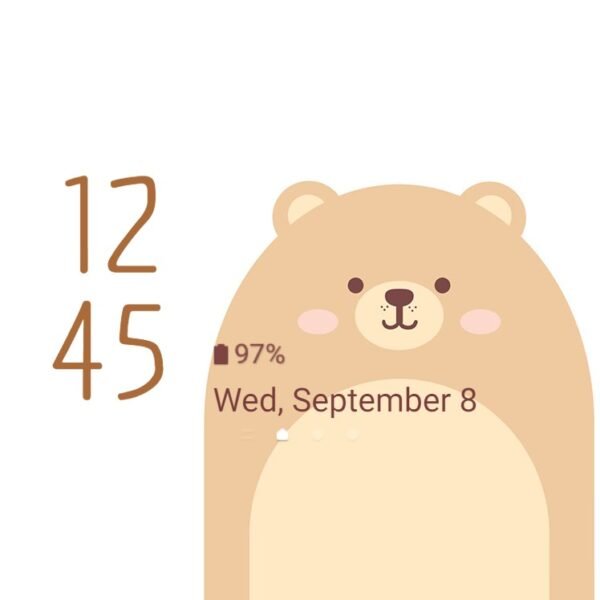 Samsung Themes: ❤️Mun❤️ Cute Bear ~❤️ Premium Theme adorable brown bear - Image 8