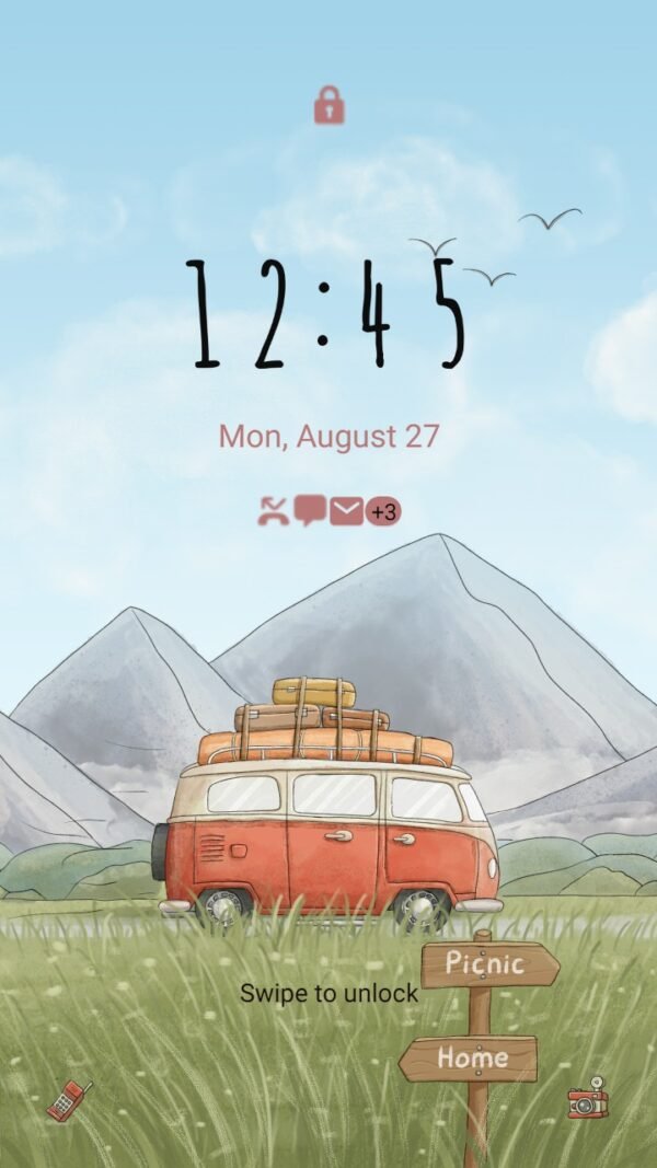 Samsung Themes: ❤️Mun❤️ Camping Trip ~❤️ Premium Theme joyful travel - Image 2