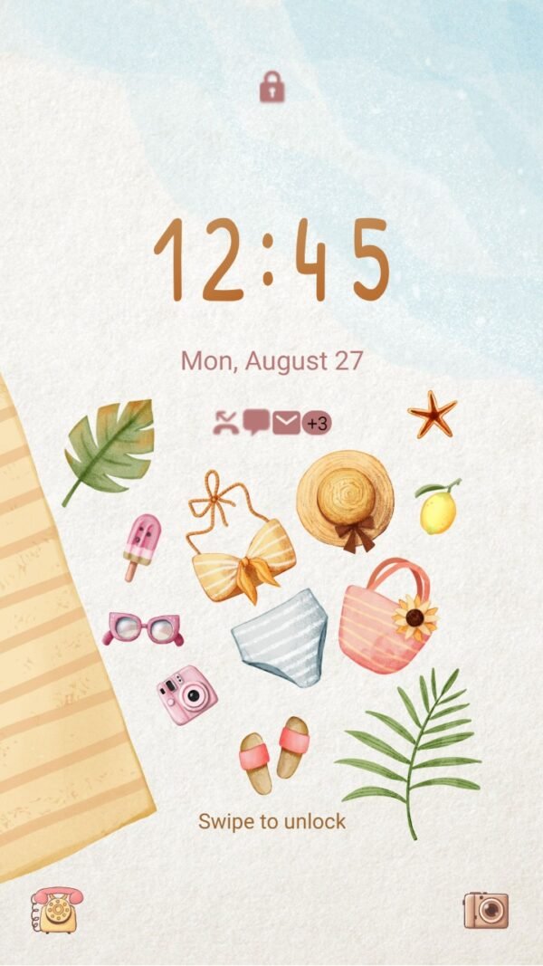 Samsung Themes: ❤️Mun❤️ Beach Time ~❤️ Premium Theme chilling time - Image 2