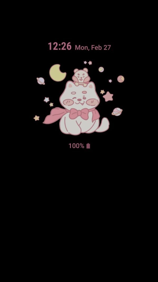 Samsung Themes: ❤️Mun❤️ Dog and Hamster in space Video ~❤️ Premium Video Theme Premium Video Theme cute friendship - Image 7