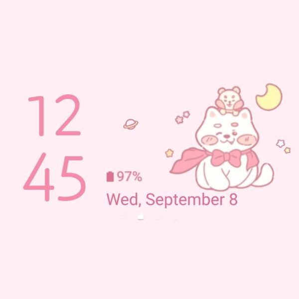 Samsung Themes: ❤️Mun❤️ Dog and Hamster in space Video ~❤️ Premium Video Theme Premium Video Theme cute friendship - Image 8