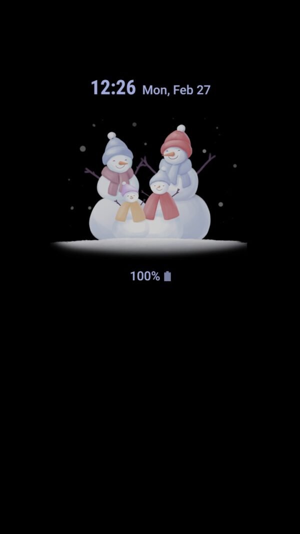 Samsung Themes: ❤️Mun❤️ Happy Snowman Family Animated ~❤️ Premium Animated Theme the happiness of the snowman family - Image 7