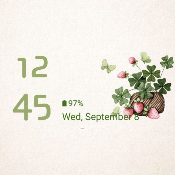 Samsung Themes: [Sim] Lucky Strawberry ~ Premium Theme strawberry with lucky leaves - Image 8