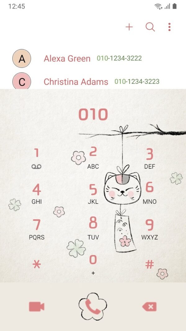 Samsung Themes: ❤️Mun❤️ Lucky Cat Maneki-neko ~❤️ Premium Theme with symbol of good fortune and the charm of clover - Image 3