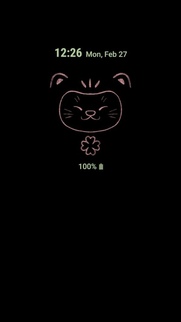 Samsung Themes: ❤️Mun❤️ Lucky Cat Maneki-neko ~❤️ Premium Theme with symbol of good fortune and the charm of clover - Image 7