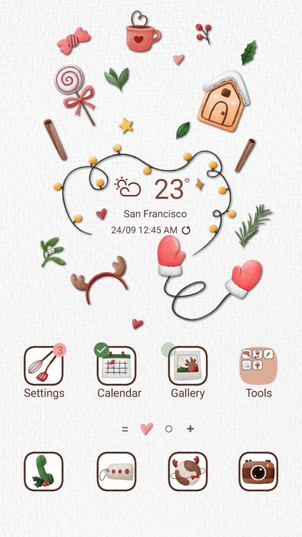 Samsung Themes: ❤️Mun❤️ Festive Treats and Sweets ~❤️ Premium Theme lovely gifts for Christmas