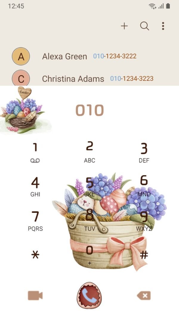 Samsung Themes: [Sim] Easter Joy ~ Premium Theme bunny and colorful eggs - Image 3