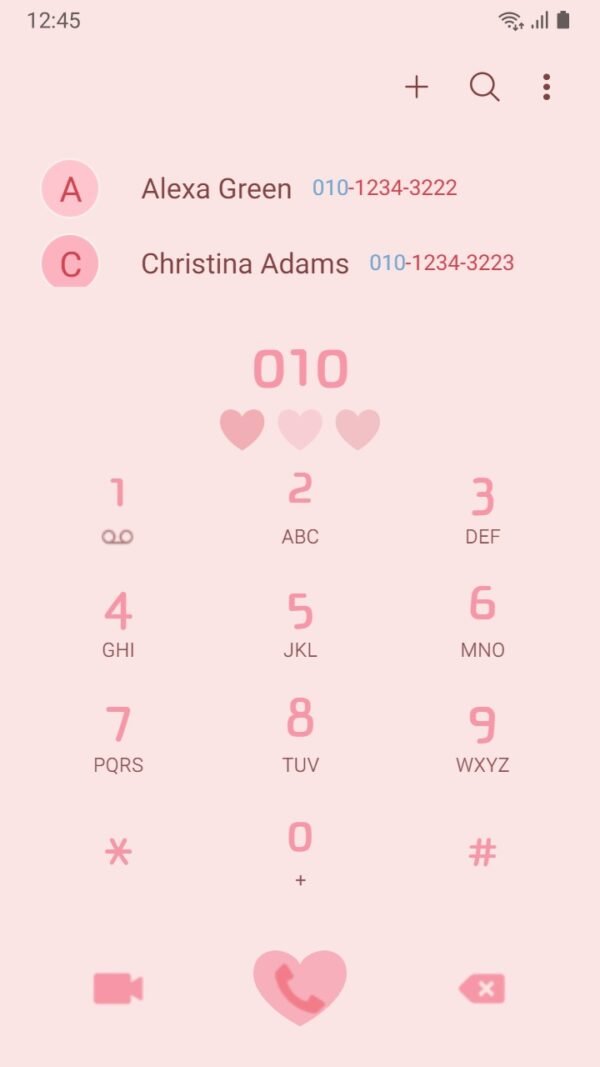 Samsung Themes: [Sim] Love Song ~ Premium Theme about pink song with heart - Image 3