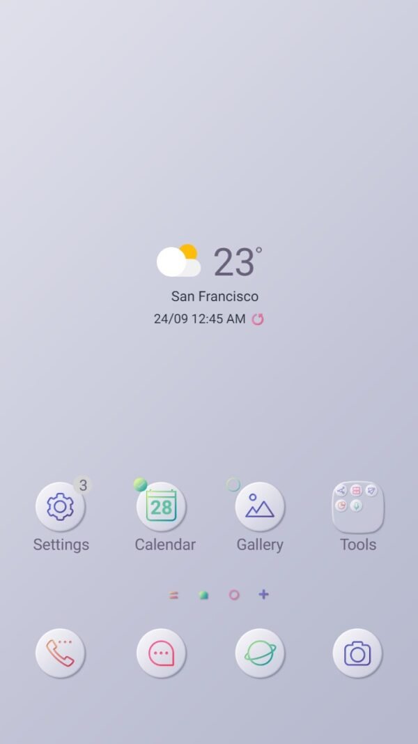 Samsung Themes: ❤️Mun❤️ Simple White ~❤️ Premium Theme aesthetic white