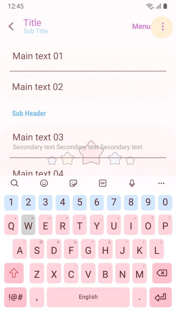 Samsung Themes: ❤️Mun❤️ Baby Star ~❤️ Premium Theme cutie pink star - Image 6