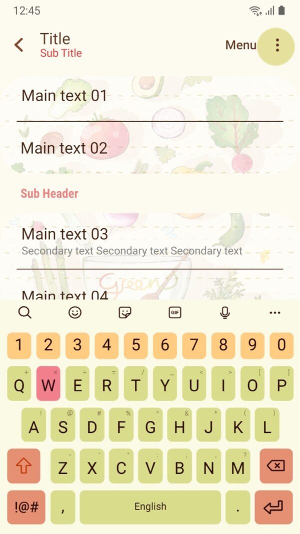 Samsung Themes: ❤️Mun❤️ Fresh Veggie ~❤️ Premium Theme a fresh and wholesome - Image 6