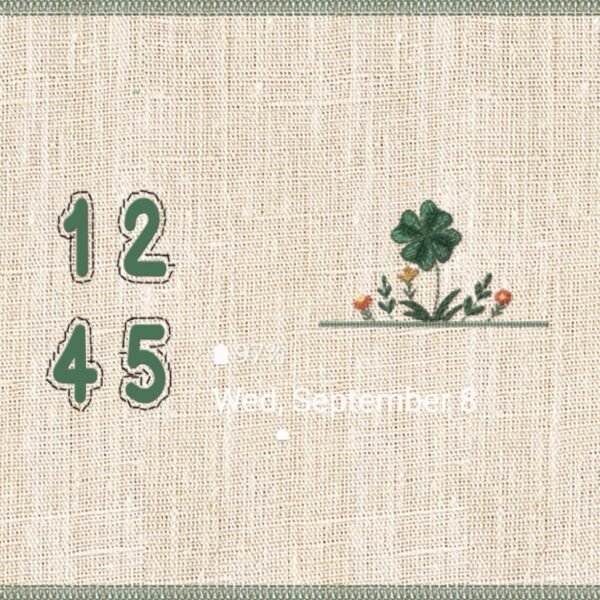 Samsung Themes: ❤️Mun❤️ Embroidery Lucky Clover ~❤️ Premium Theme quality embroidery - Image 8