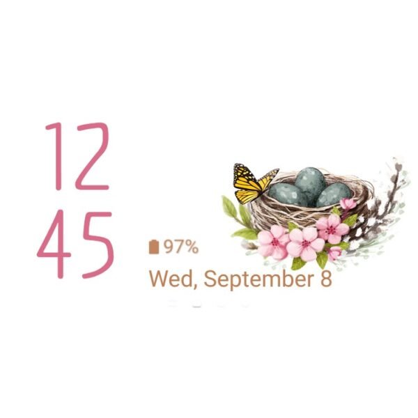 Samsung Themes: ❤️Mun❤️ Bird nest and blossom ~❤️ Premium Theme the beauty of the natural world - Image 8