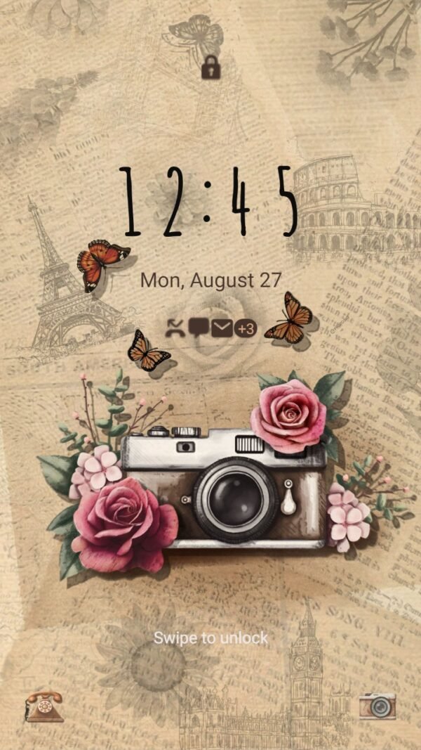 Samsung Themes: ❤️Mun❤️ Vintage Camera ~❤️ Premium Theme classic cutie - Image 2