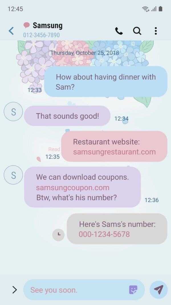 Samsung Themes: ❤️Mun❤️ Simple Hydrangeas ~❤️ Premium Theme about falling petal hydrangeas - Image 4