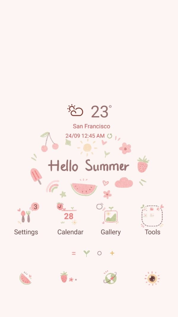 Samsung Themes: ❤️Mun❤️ Hello Summer Video ~❤️ Premium Video Theme the freshness of summer