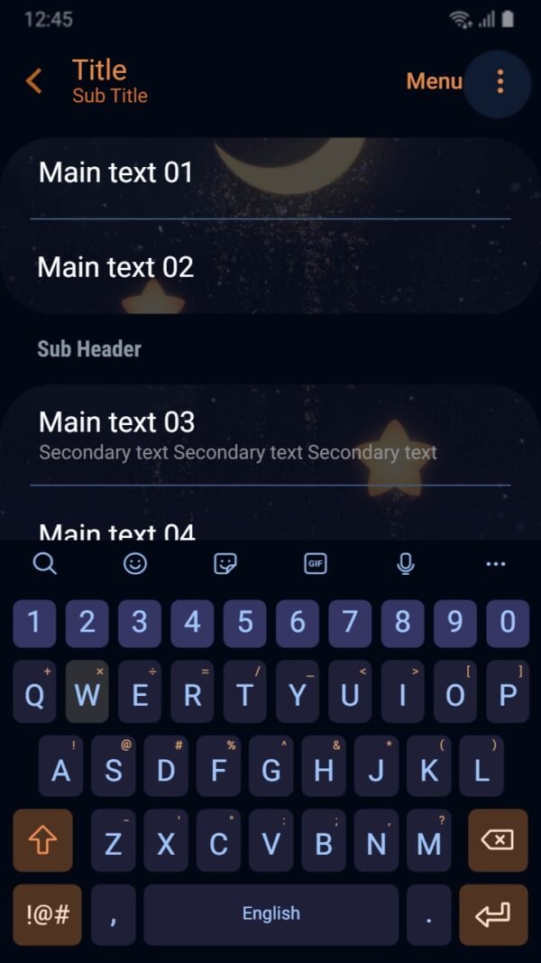 Samsung Themes: [Sim] Star Night ~ Premium Theme gorgeous dream night sky with star and moon - Image 6