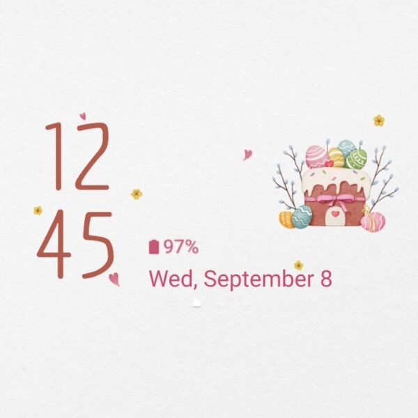 Samsung Themes: ❤️Mun❤️ Easter Bliss ~❤️ Premium Theme a celebration of eggs and cake - Image 8