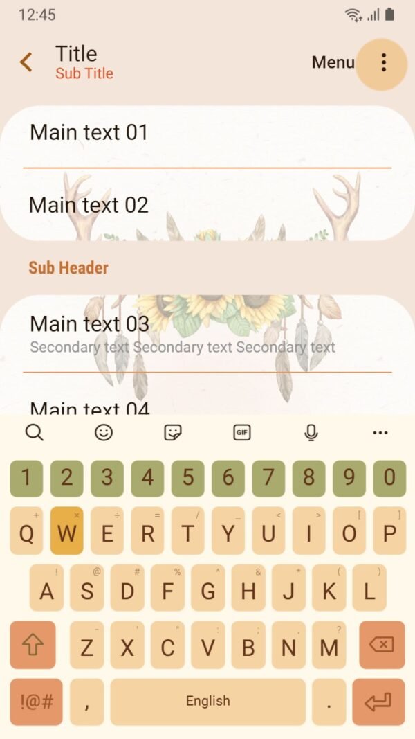 Samsung Themes: ❤️Mun❤️ Floral Deer ~❤️ Premium Theme deer and sunflower serenade - Image 6