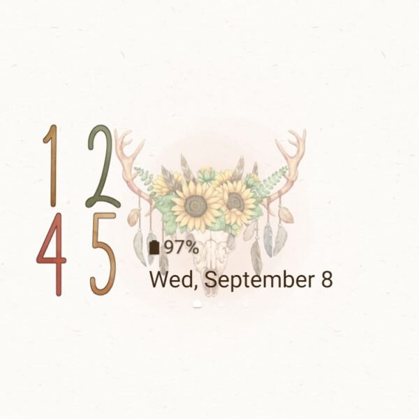 Samsung Themes: ❤️Mun❤️ Floral Deer ~❤️ Premium Theme deer and sunflower serenade - Image 8